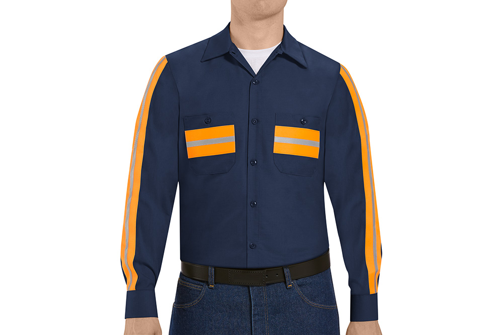 Picture of Red Kap Enhanced Visibility Long Sleeve Work Shirt