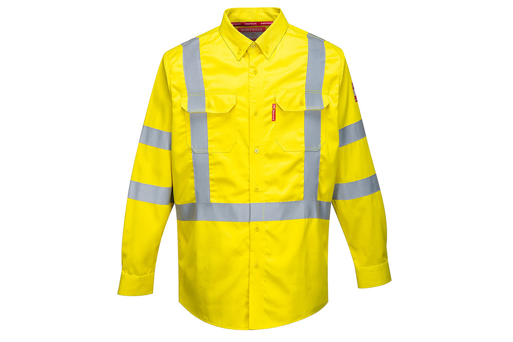 Picture of Portwest Bizflame 88/12 FR Hi-Vis Long Sleeve Shirt