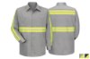 Picture of Red Kap Enhanced Visibility Long Sleeve Cotton Work Shirt