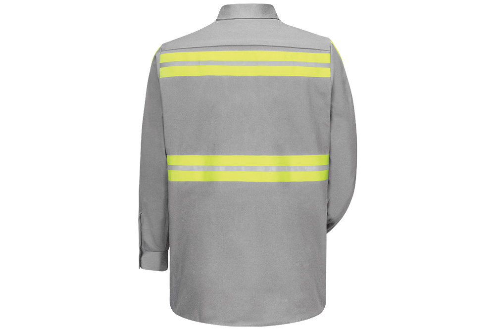 Picture of Red Kap Enhanced Visibility Long Sleeve Cotton Work Shirt