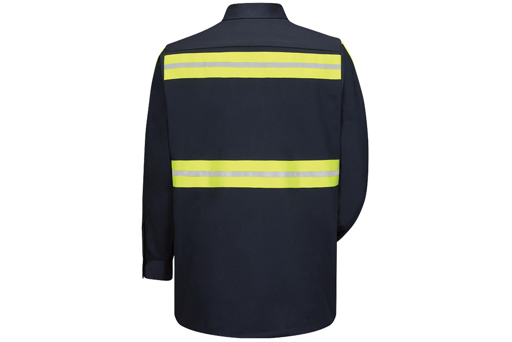 Picture of Red Kap Enhanced Visibility Long Sleeve Cotton Work Shirt