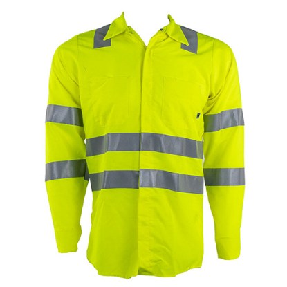 Picture of Red Kap Hi-Vis Long Sleeve Oilblok Class 3 Ripstop Work Shirt