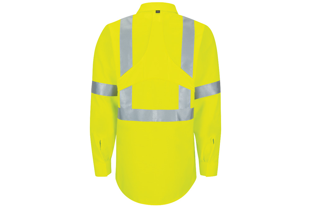 Picture of Red Kap Hi-Vis Long Sleeve Oilblok Class 3 Ripstop Work Shirt