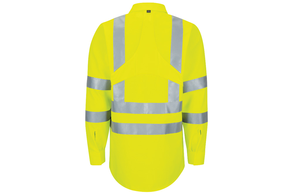 Picture of Red Kap Hi-Vis Long Sleeve Oilblok Class 3 Ripstop Work Shirt