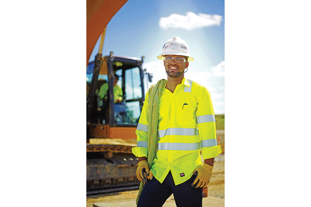 Picture of Red Kap Hi-Vis Long Sleeve Oilblok Class 3 Ripstop Work Shirt
