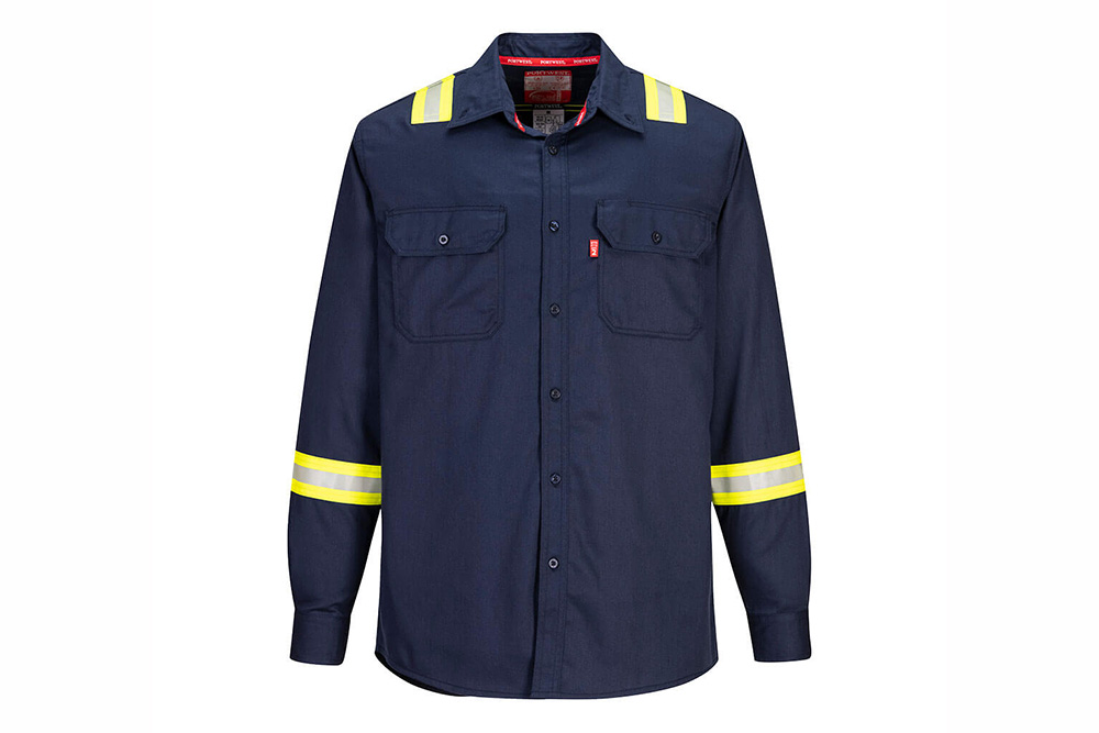 Picture of Portwest Bizflame 88/12 FR Long Sleeve Button Down Shirt