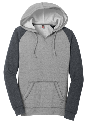 Picture of District Women's Lightweight Fleece Raglan Hoodie