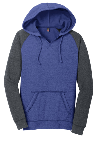 Picture of District Women's Lightweight Fleece Raglan Hoodie