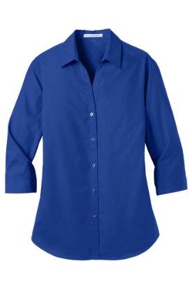 Picture of Port Authority Women's 3/4-Sleeve Carefree Poplin Shirt