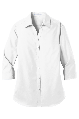 Picture of Port Authority Women's 3/4-Sleeve Carefree Poplin Shirt