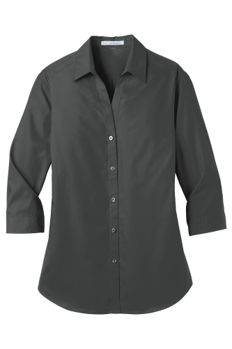 Picture of Port Authority Women's 3/4-Sleeve Carefree Poplin Shirt