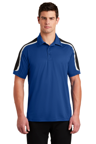 Picture of Sport-Tek Tricolor Shoulder Micropique Sport-Wick Polo