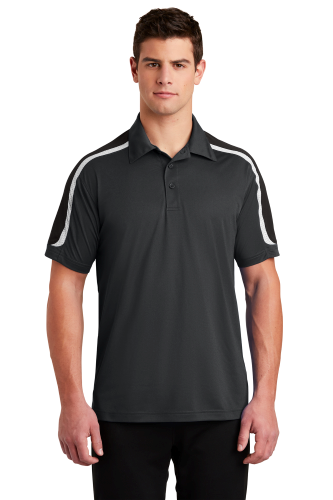 Picture of Sport-Tek Tricolor Shoulder Micropique Sport-Wick Polo