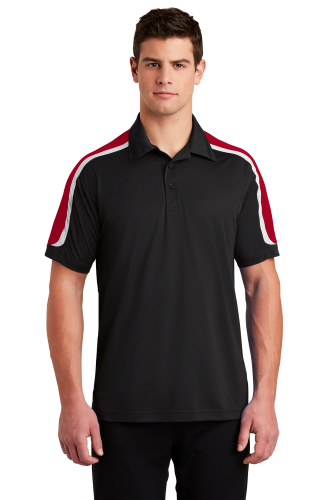 Picture of Sport-Tek Tricolor Shoulder Micropique Sport-Wick Polo
