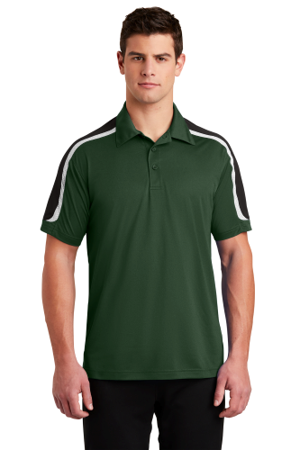 Picture of Sport-Tek Tricolor Shoulder Micropique Sport-Wick Polo