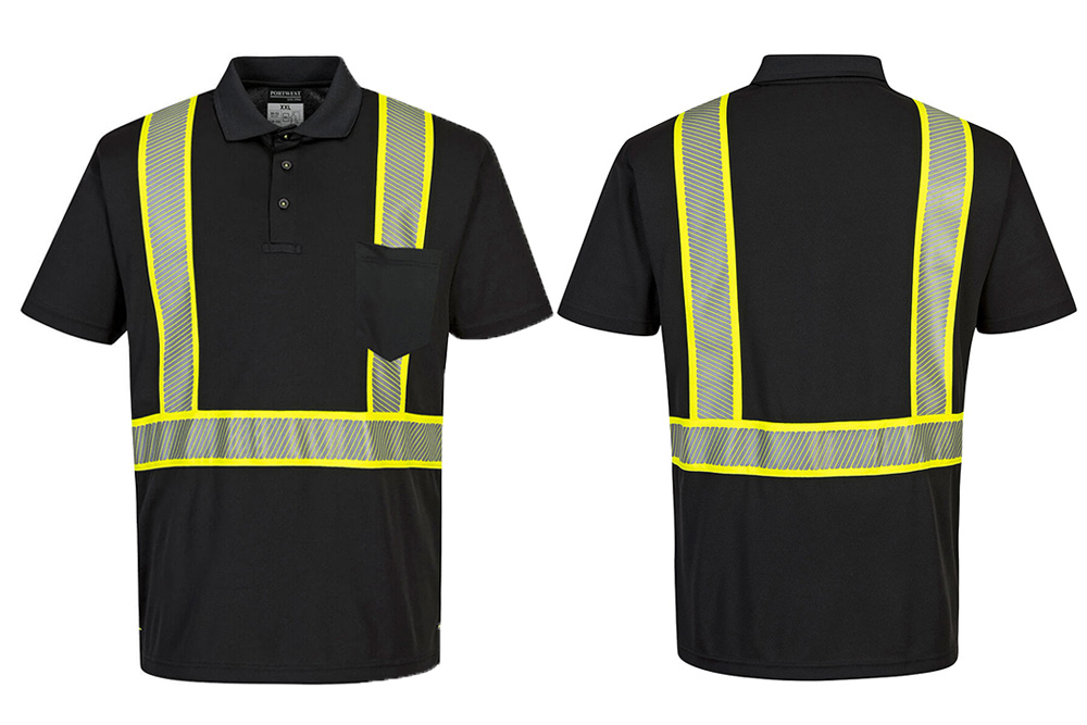 Picture of Portwest Iona Plus Black Polo Shirt