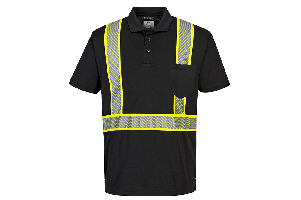 Picture of Portwest Iona Plus Black Polo Shirt