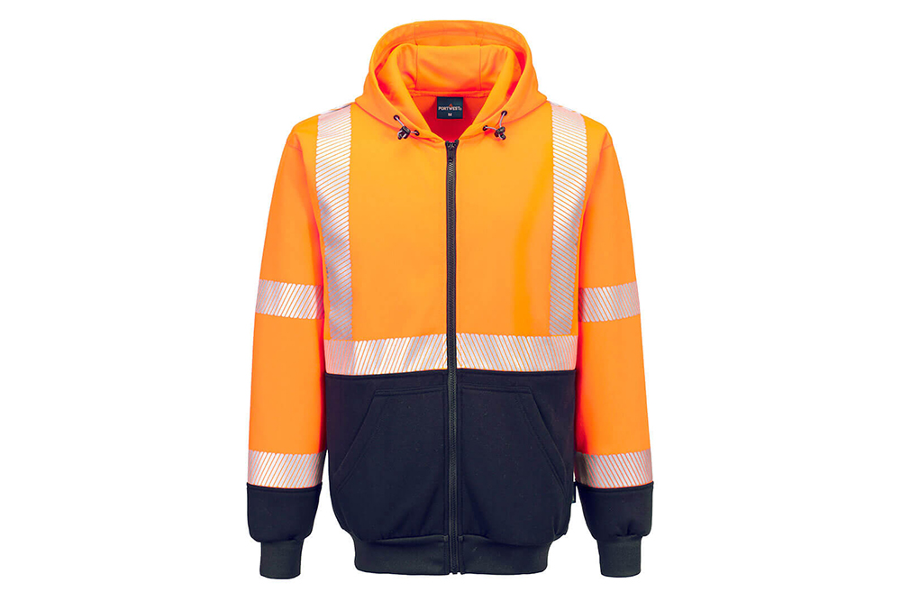 Picture of Portwest Segmented Tape Zip-Up Hoodie