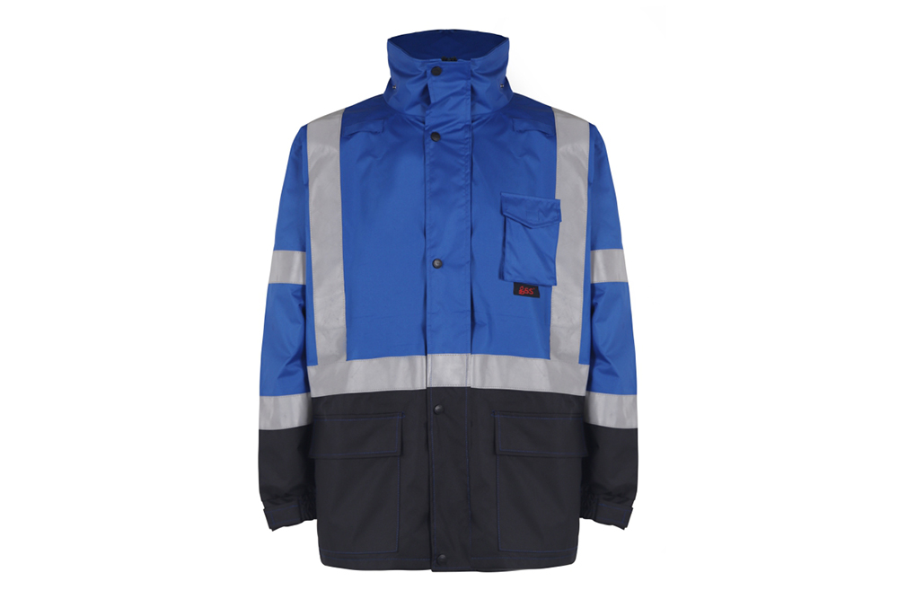 Picture of GSS Safety Premium Hooded Rain Jacket with Black Bottom
