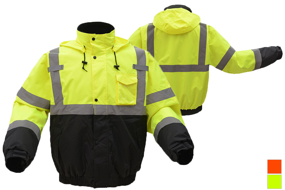 Picture of GSS Safety Class 3 Waterproof Quilt Lined Bomber with Black Bottom