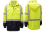 Picture of GSS Safety Premium Class 3 Hooded Rain Jacket with Black Bottom