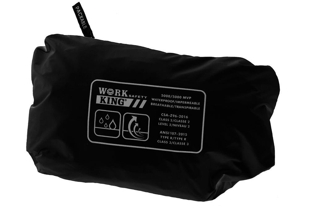 Picture of Tough Duck Safety Hi-Vis Packable Rain Jacket