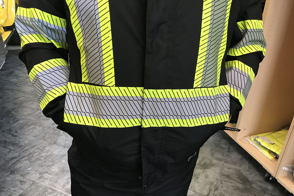 Picture of Tough Duck Safety Hi-Vis Packable Rain Jacket