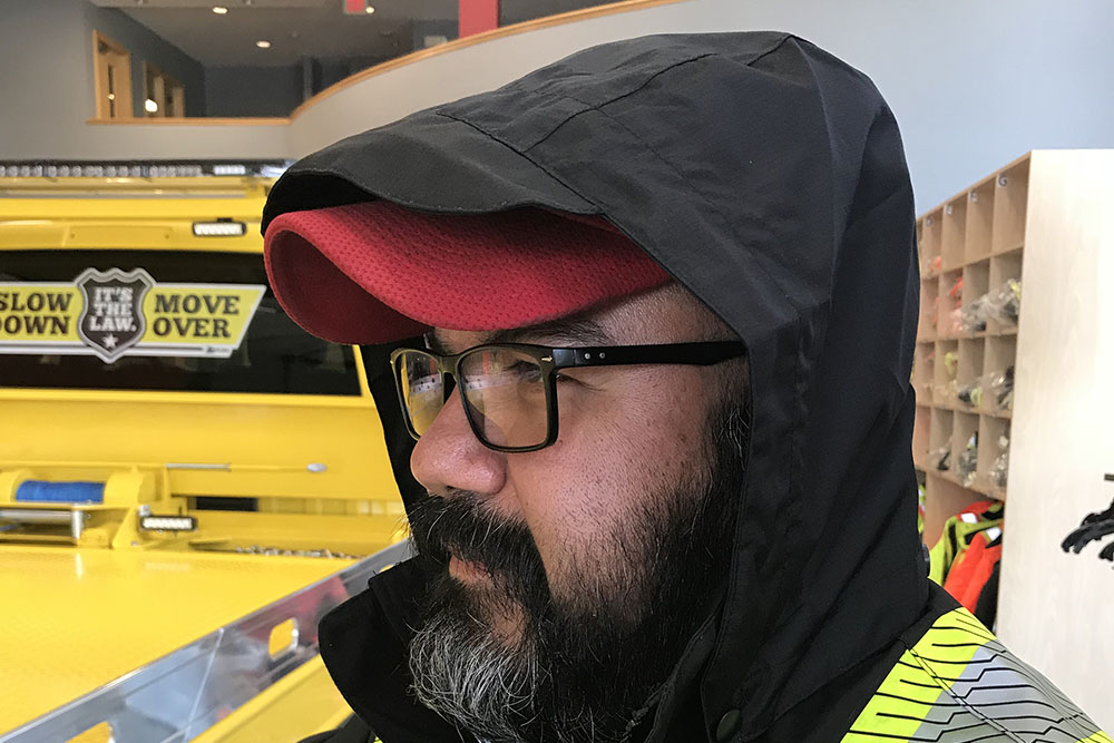 Picture of Tough Duck Safety Hi-Vis Packable Rain Jacket