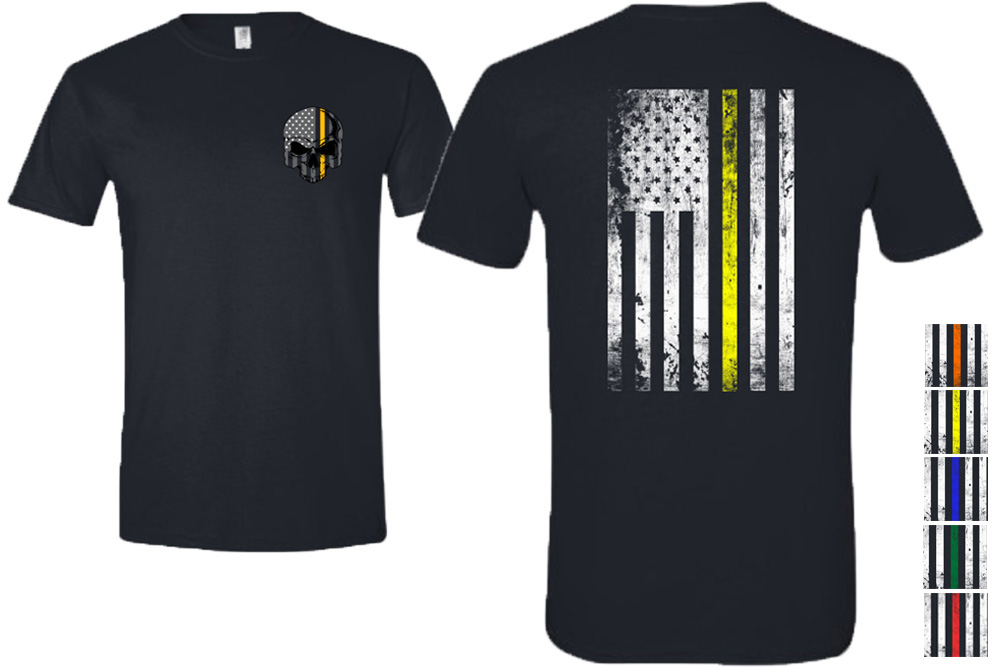 Picture of Zip's Skull and American Flag Shirt