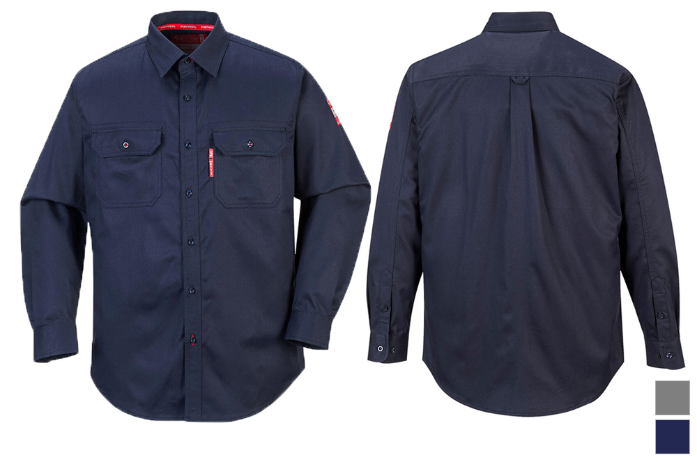 Picture of Portwest Bizflame 88/12 FR Long Sleeve Button-Up Shirt