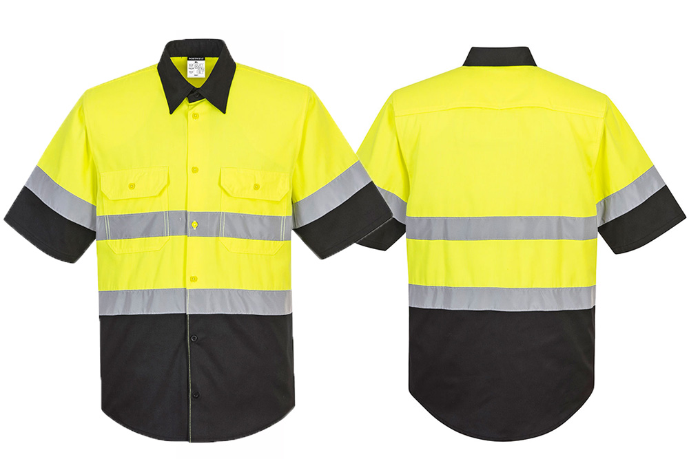 Picture of Portwest Two Tone Short Sleeve Button Up Work Shirt
