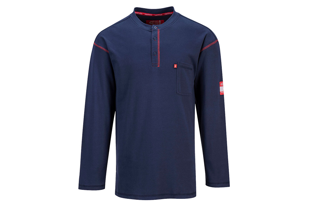 Picture of Portwest Bizflame FR Henley Long Sleeve Shirt