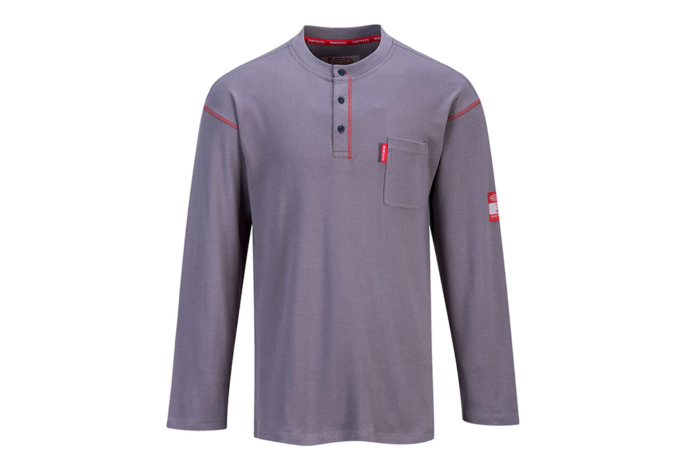 Picture of Portwest Bizflame FR Henley Long Sleeve Shirt
