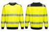 Picture of Portwest Hi-Vis Crew Neck Sweatshirt