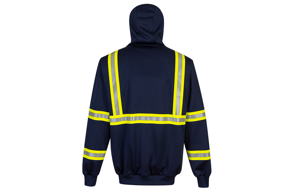 Picture of Portwest Iona Extra Enhanced Navy Zip-Up Sweatshirt