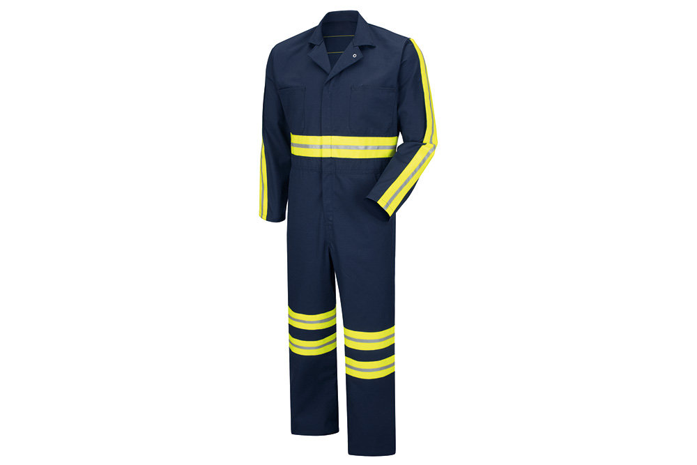 Picture of Red Kap Enhanced Visibility Action Back Navy Coveralls