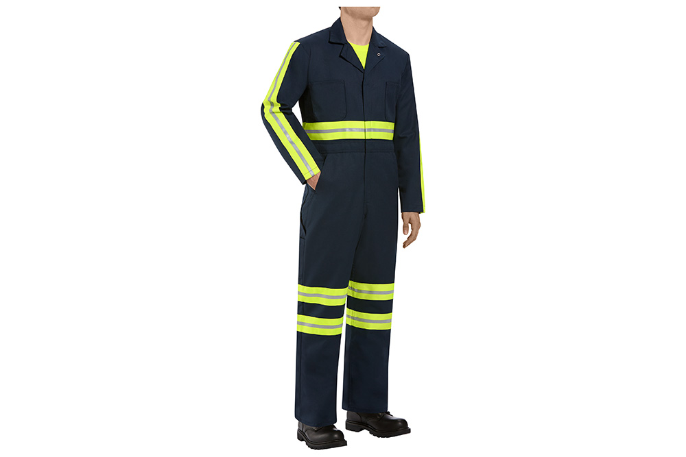 Picture of Red Kap Enhanced Visibility Action Back Navy Coveralls