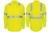 Picture of Red Kap Hi-Vis Long Sleeve Oilblok Class 3 Ripstop Work Shirt