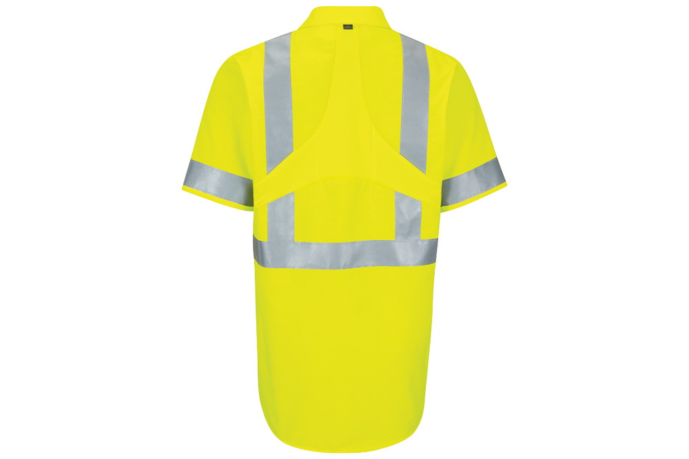 Picture of Red Kap Hi-Vis Short Sleeve Oilblok Class 3 Ripstop Work Shirt