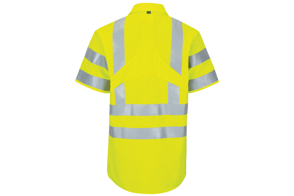 Picture of Red Kap Hi-Vis Short Sleeve Oilblok Class 3 Ripstop Work Shirt