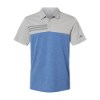 Picture of Adidas Heathered Colorblocked 3-Stripes Polo