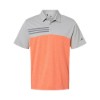 Picture of Adidas Heathered Colorblocked 3-Stripes Polo