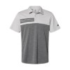 Picture of Adidas Heathered Colorblocked 3-Stripes Polo