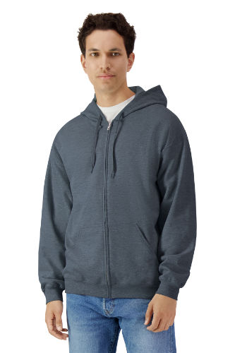 Picture of Gildan Softstyle Midweight Fleece Full-Zip Hooded Sweatshirt