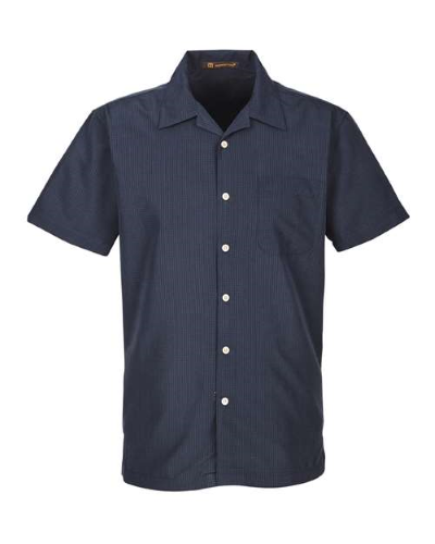 Picture of Harriton Men's Barbados Textured Camp Shirt