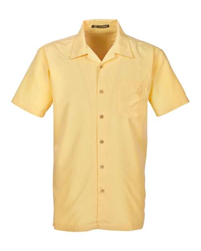 Picture of Harriton Men's Barbados Textured Camp Shirt