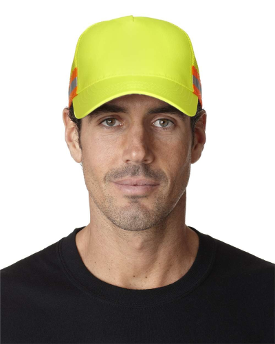 Picture of Adams Headwear Trucker Reflector High-Vis Constructed Cap