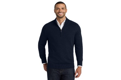 Picture of Port Authority 1/2-Zip Sweater, Navy, XL