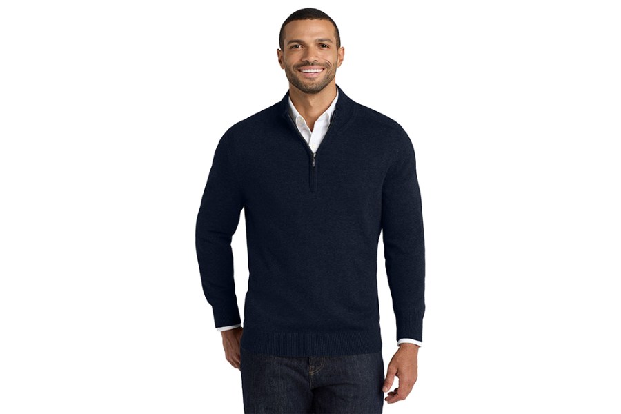 Picture of Port Authority 1/2-Zip Sweater, Navy, XL