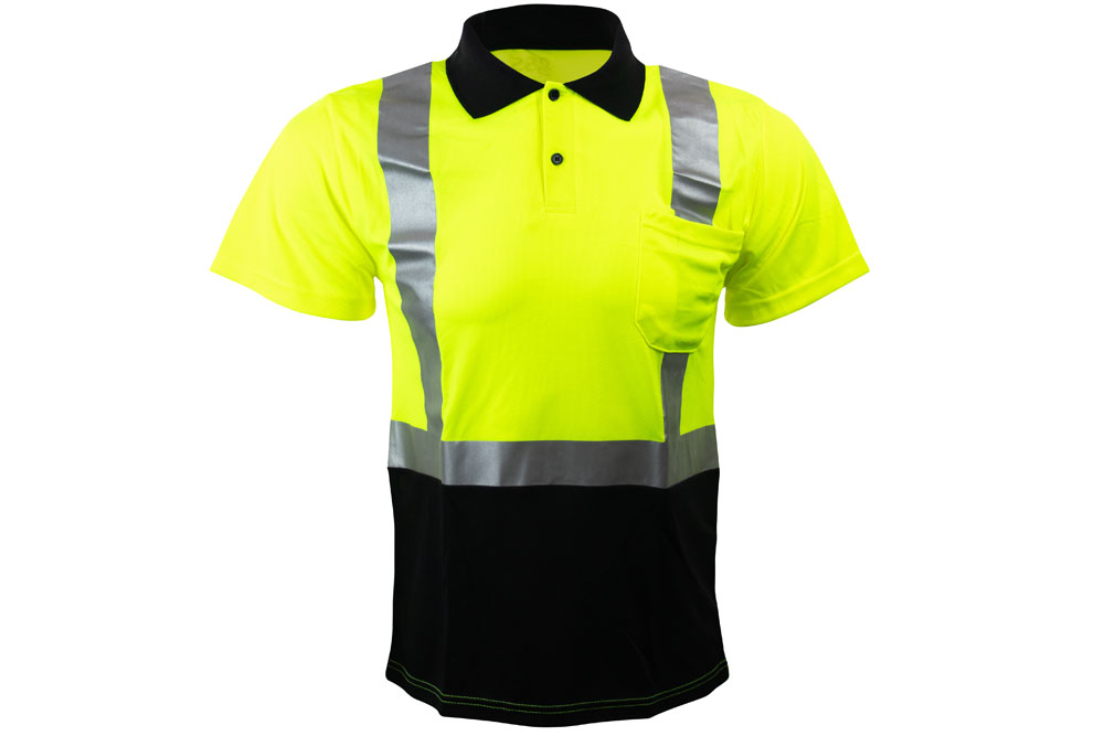 Picture of GSS Safety Class 2 Black Bottom Polo Shirt
